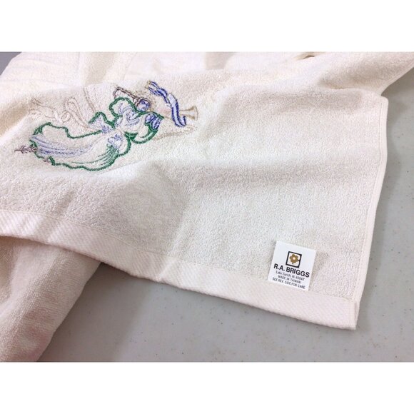 Vintage Christmas Angel Bath And Hand Towel Set New - Picture 3 of 6